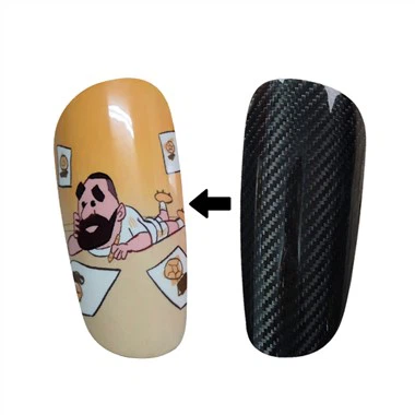 Sérsniðnar sköflungshlífar úr koltrefjum